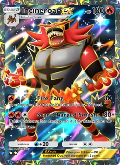 Incineroar ex (Celestial Guardians #182)