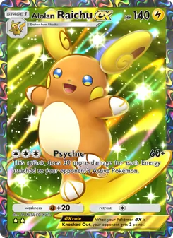 Alolan Raichu ex (Celestial Guardians #185)