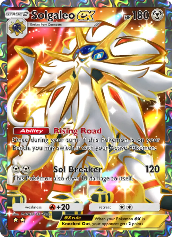 Solgaleo ex — Celestial Guardians #189 (Pokémon TCG card)
