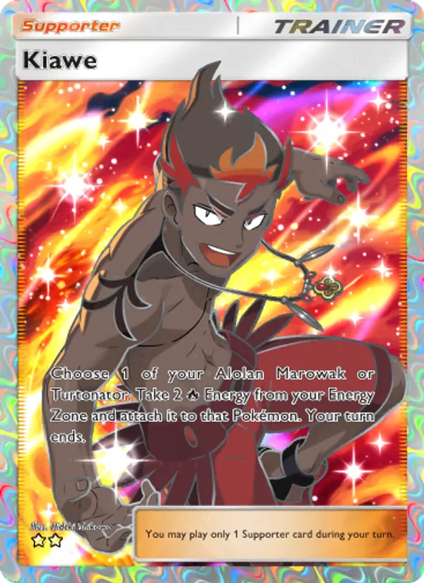 Kiawe — Celestial Guardians #192 (Pokémon TCG card)