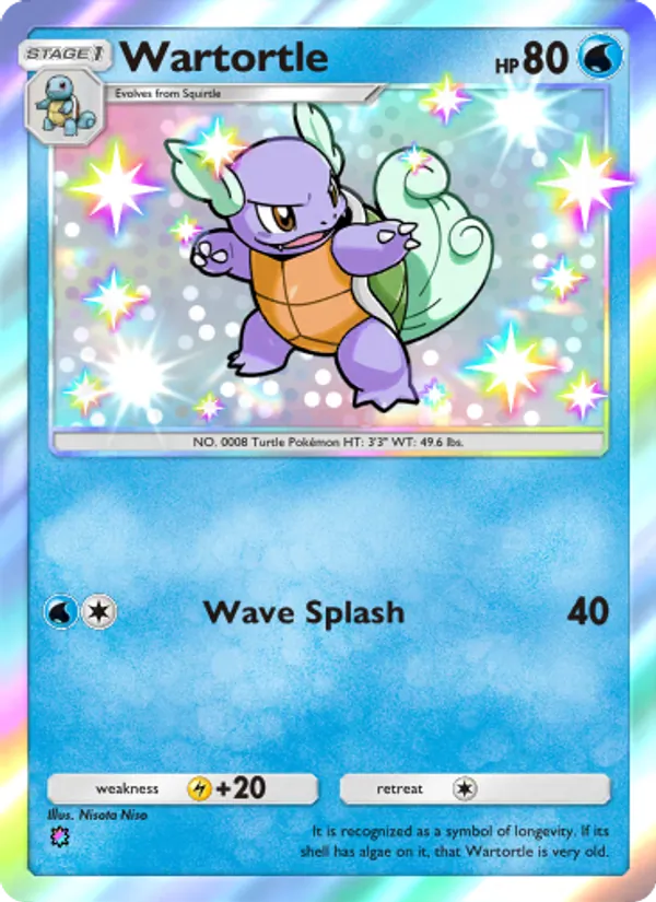 Wartortle — Celestial Guardians #216 (Pokémon TCG card)