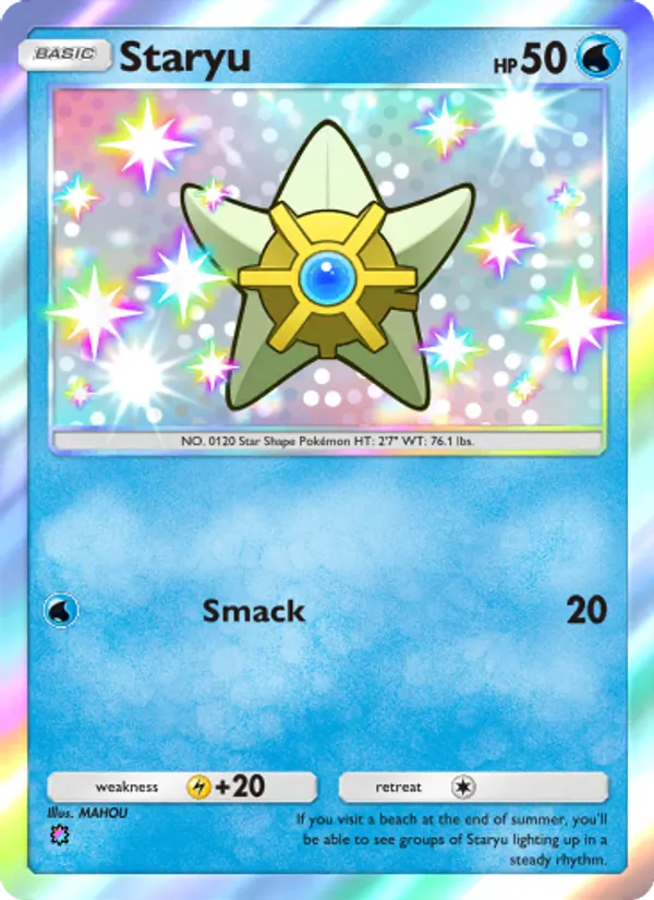 Staryu — Celestial Guardians #218 (Pokémon TCG card)
