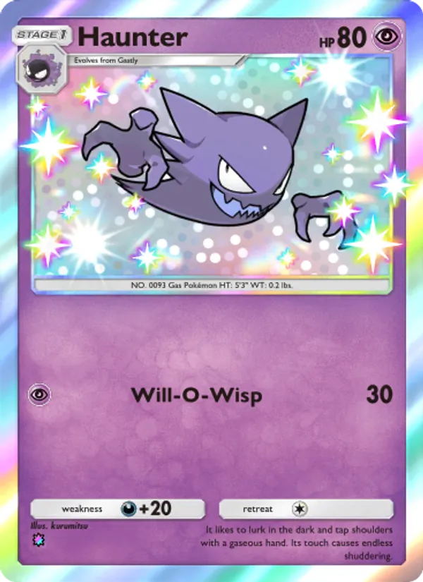 Haunter — Celestial Guardians #221 (Pokémon TCG card)