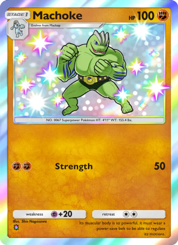 Machoke — Celestial Guardians #224 (Pokémon TCG card)