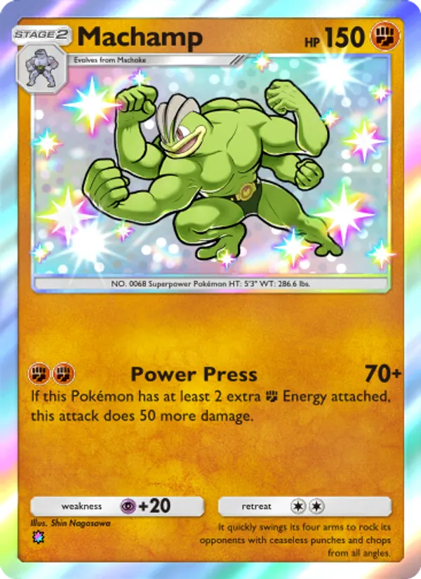 Machamp — Celestial Guardians #225 (Pokémon TCG card)