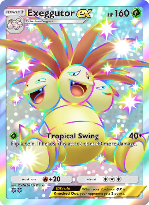 Exeggutor ex — Celestial Guardians #231 (Pokémon TCG card)
