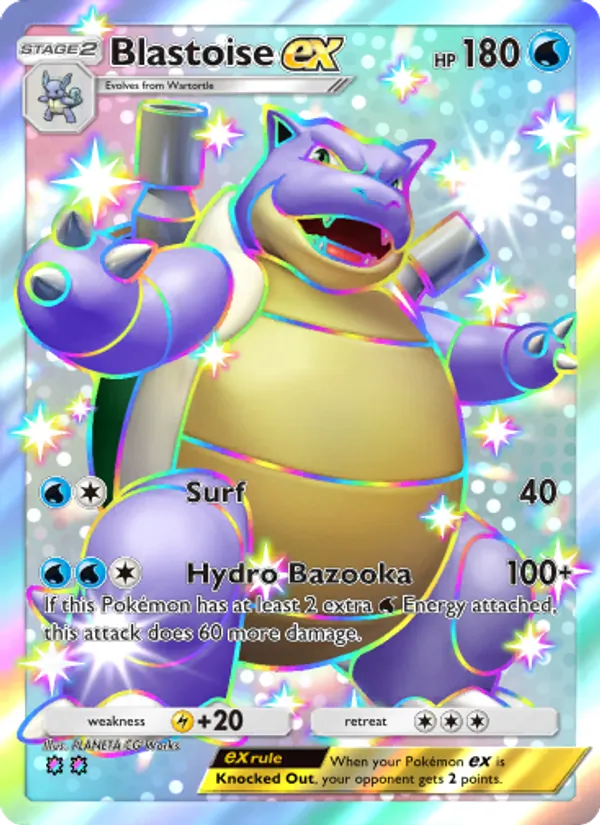 Blastoise ex — Celestial Guardians #232 (Pokémon TCG card)