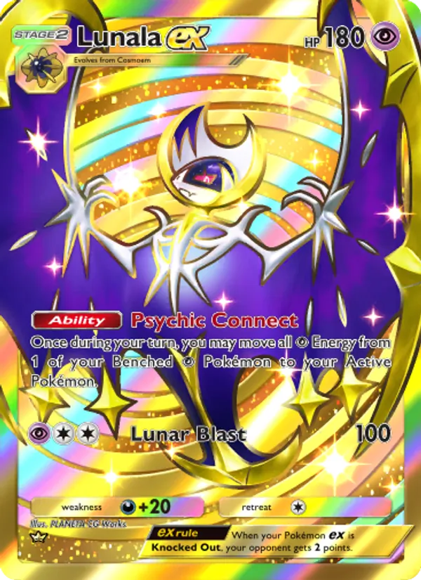 Lunala ex — Celestial Guardians #238 (Pokémon TCG card)