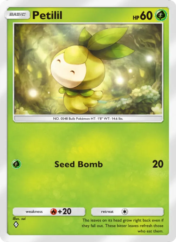 Petilil — Extradimensional Crisis #001 (Pokémon TCG card)