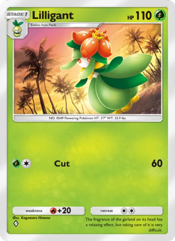 Lilligant — Extradimensional Crisis #002 (Pokémon TCG card)