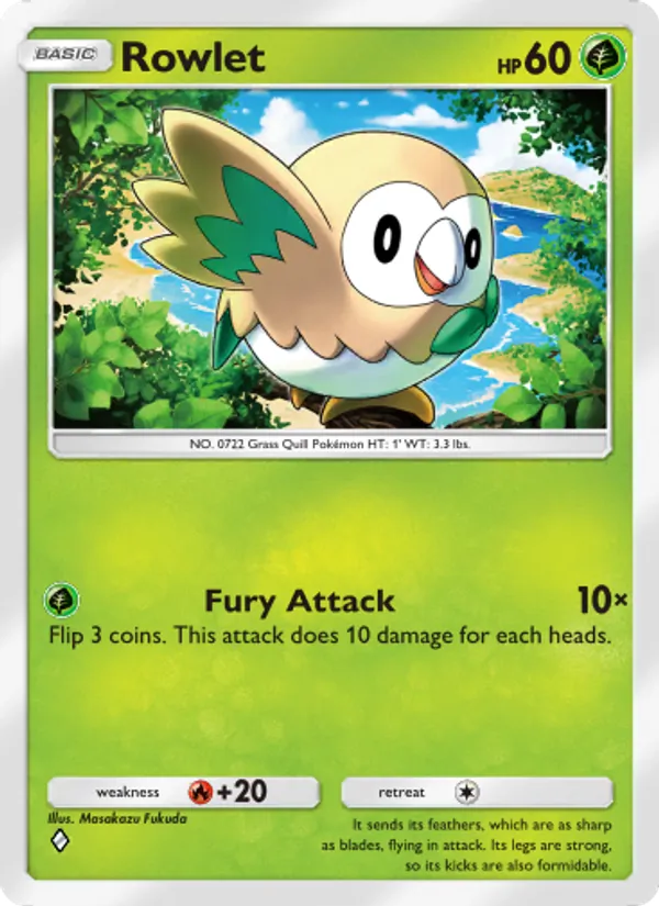 Rowlet — Extradimensional Crisis #003 (Pokémon TCG card)