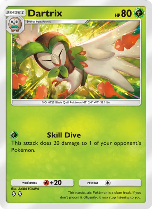 Dartrix — Extradimensional Crisis #004 (Pokémon TCG card)