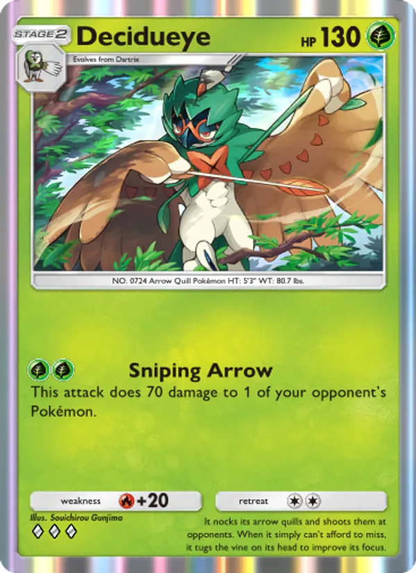 Decidueye — Extradimensional Crisis #005 (Pokémon TCG card)