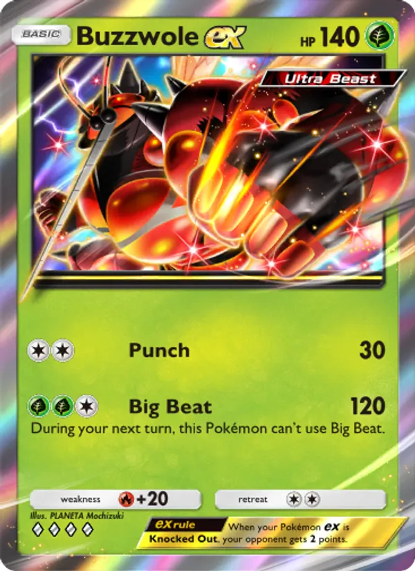 Buzzwole ex — Extradimensional Crisis #006 (Pokémon TCG card)