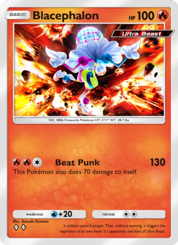 Blacephalon — Extradimensional Crisis #009 (Pokémon TCG card)