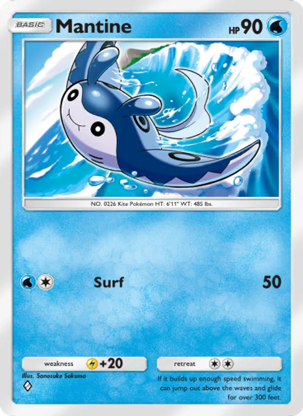 Mantine — Extradimensional Crisis #010 (Pokémon TCG card)