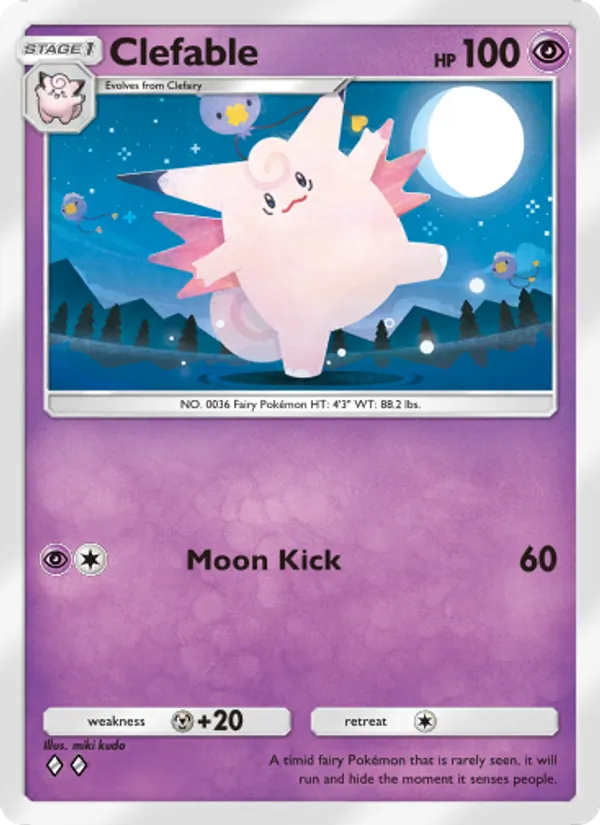 Clefable — Extradimensional Crisis #023 (Pokémon TCG card)