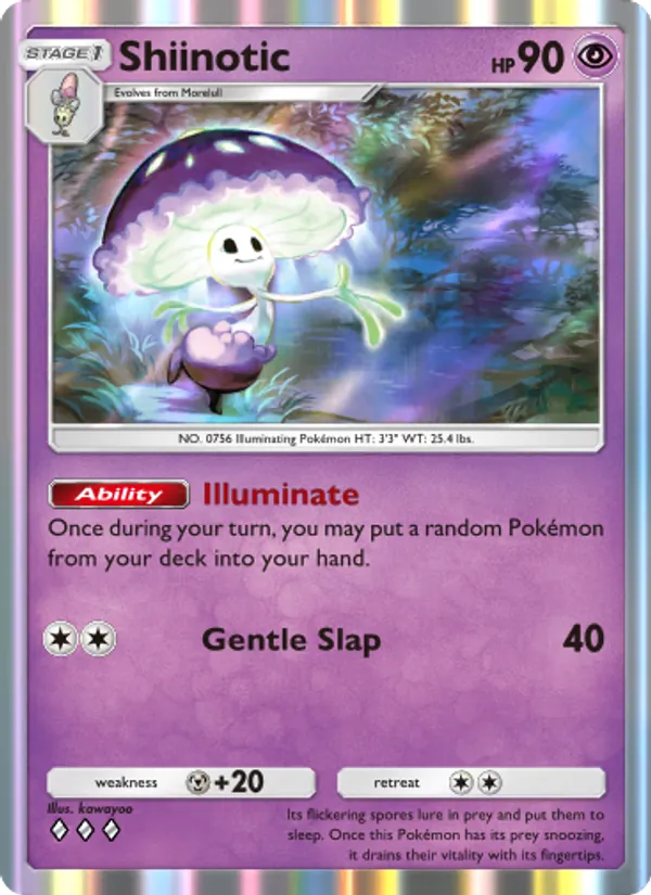Shiinotic — Extradimensional Crisis #027 (Pokémon TCG card)