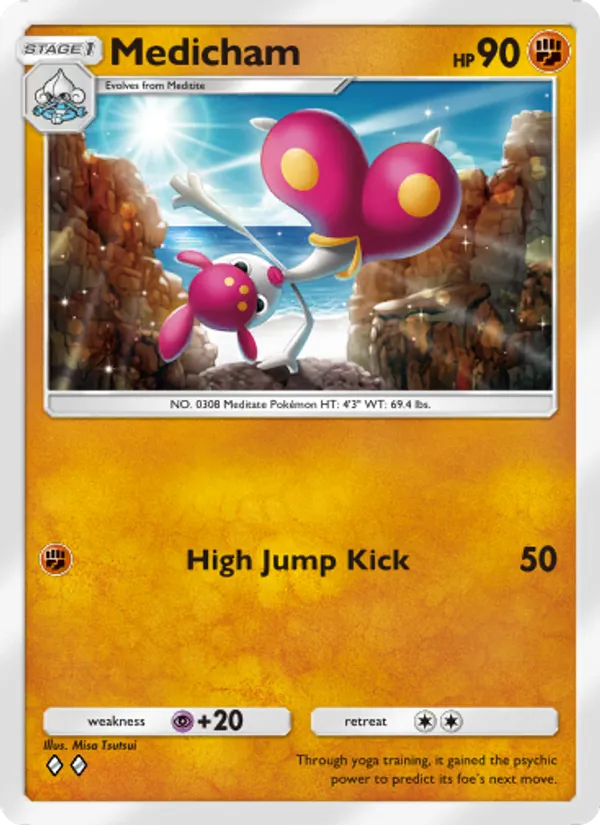 Medicham — Extradimensional Crisis #029 (Pokémon TCG card)