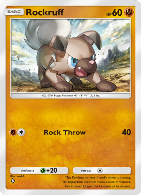 Rockruff — Extradimensional Crisis #032 (Pokémon TCG card)