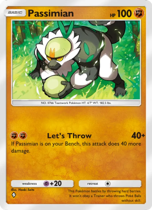 Passimian — Extradimensional Crisis #034 (Pokémon TCG card)