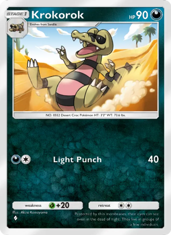 Krokorok — Extradimensional Crisis #040 (Pokémon TCG card)