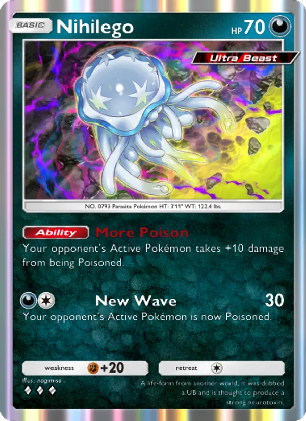 Nihilego — Extradimensional Crisis #042 (Pokémon TCG card)