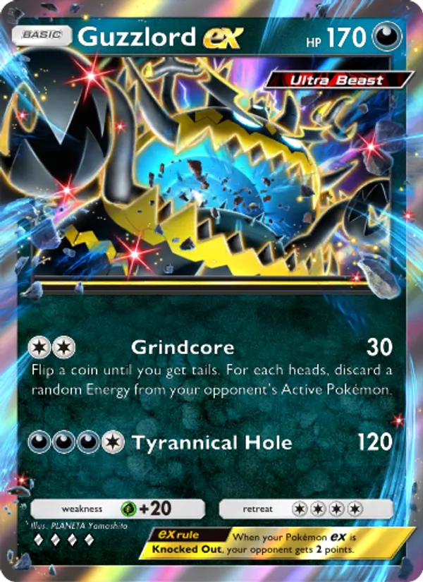 Guzzlord ex — Extradimensional Crisis #043 (Pokémon TCG card)