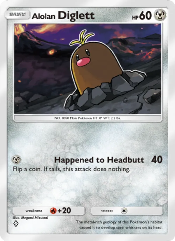 Alolan Diglett — Extradimensional Crisis #046 (Pokémon TCG card)