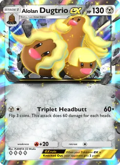 Alolan Dugtrio ex (Extradimensional Crisis #047)
