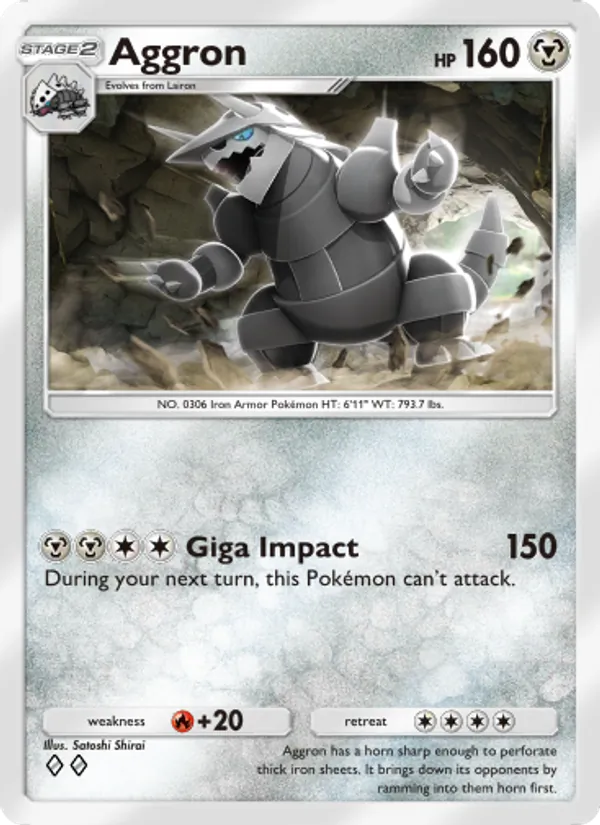 Aggron — Extradimensional Crisis #050 (Pokémon TCG card)