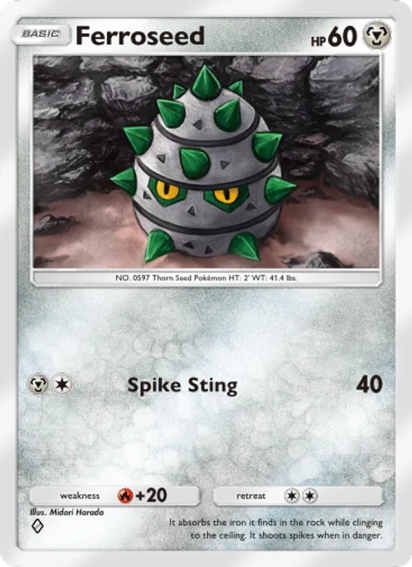 Ferroseed — Extradimensional Crisis #051 (Pokémon TCG card)