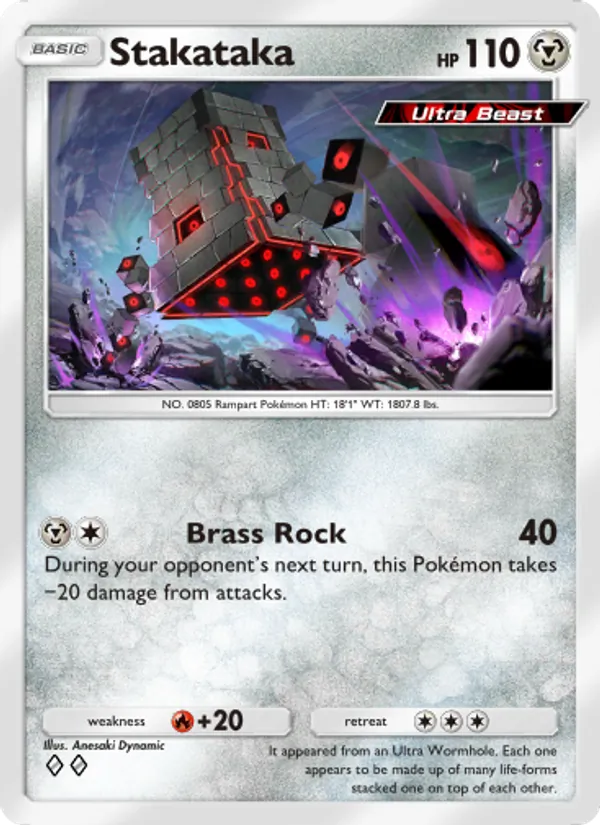 Stakataka — Extradimensional Crisis #053 (Pokémon TCG card)