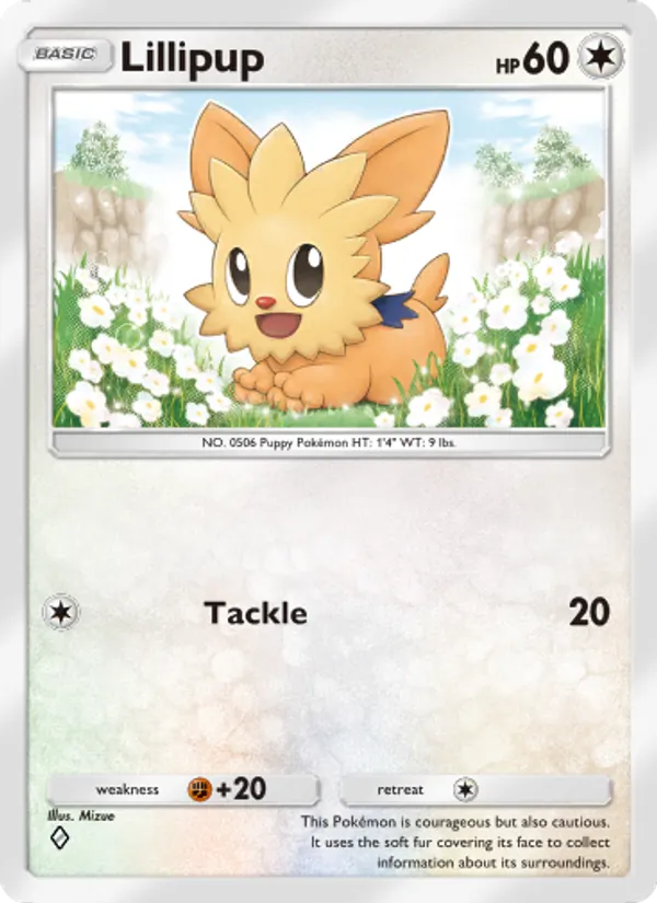 Lillipup — Extradimensional Crisis #054 (Pokémon TCG card)