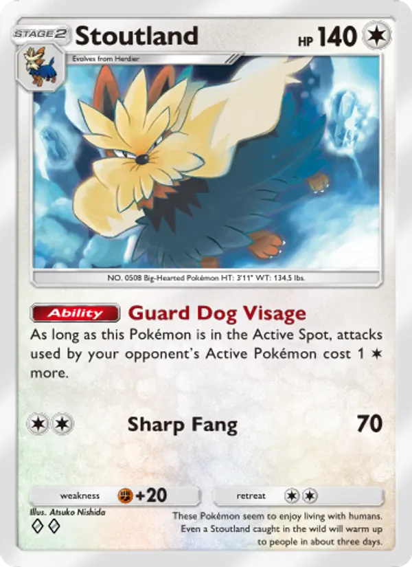 Stoutland — Extradimensional Crisis #056 (Pokémon TCG card)
