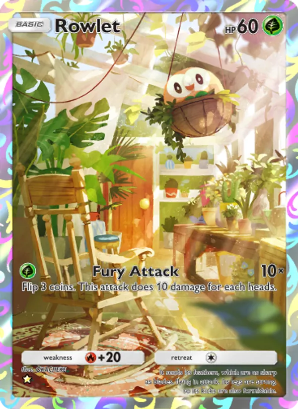 Rowlet — Extradimensional Crisis #070 (Pokémon TCG card)
