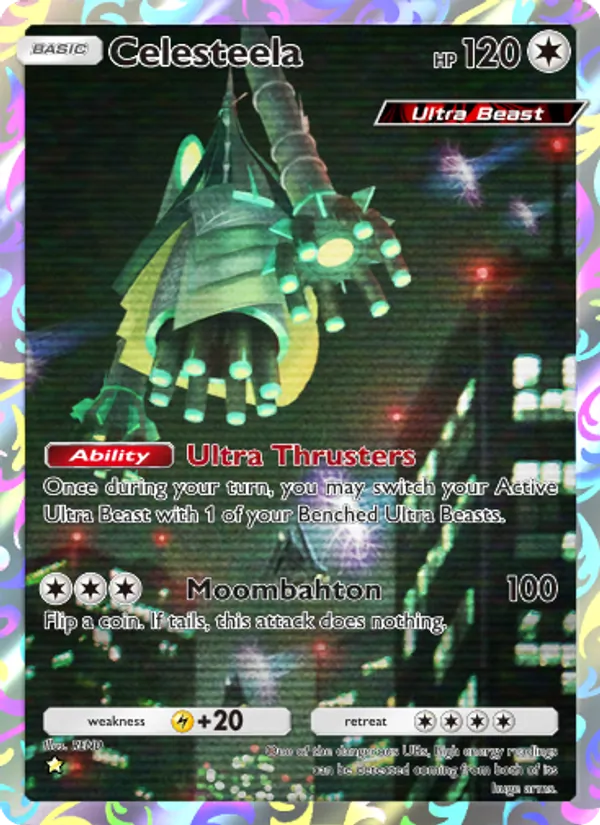 Celesteela — Extradimensional Crisis #075 (Pokémon TCG card)