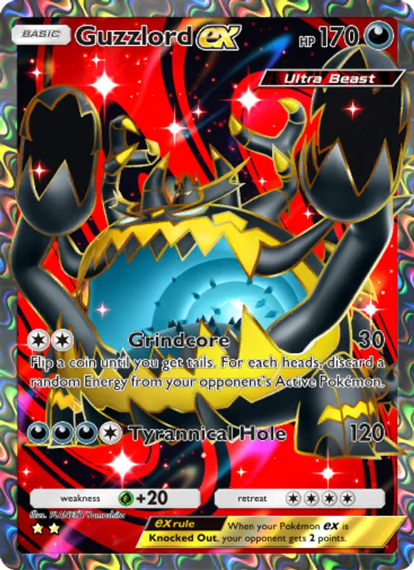 Guzzlord ex — Extradimensional Crisis #079 (Pokémon TCG card)