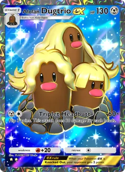 Alolan Dugtrio ex (Extradimensional Crisis #080)