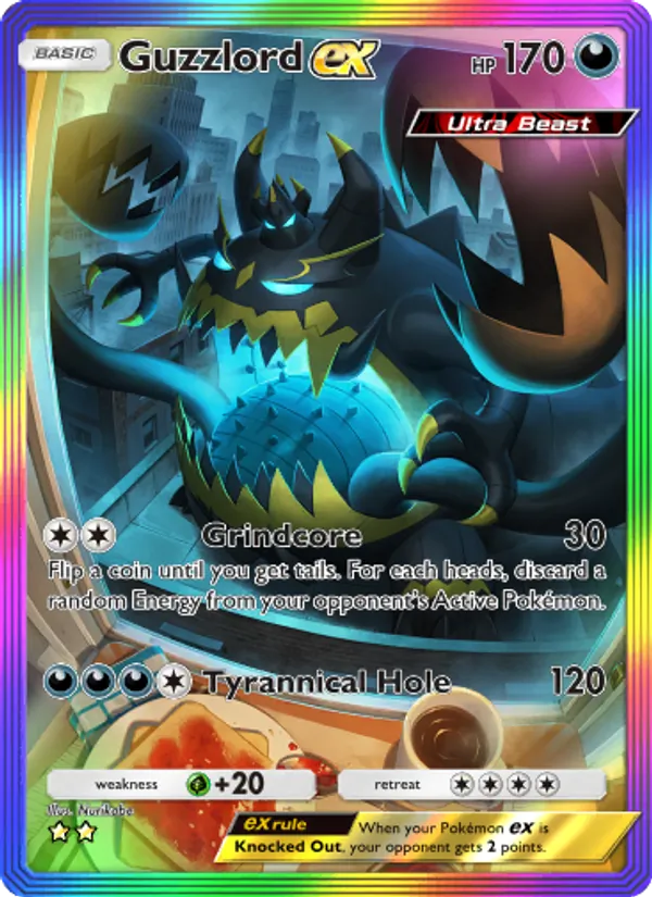 Guzzlord ex — Extradimensional Crisis #086 (Pokémon TCG card)