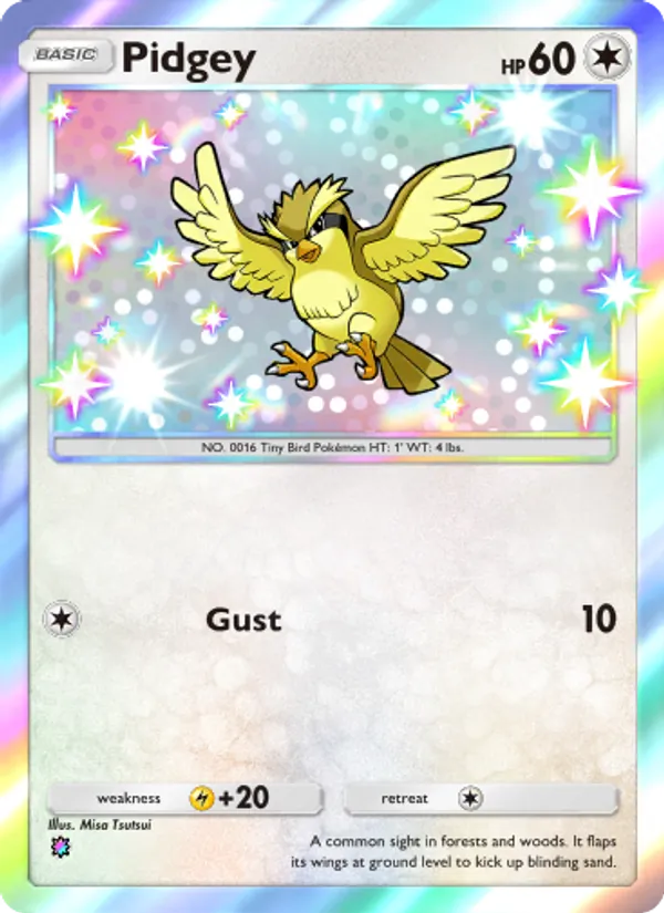 Pidgey — Extradimensional Crisis #095 (Pokémon TCG card)
