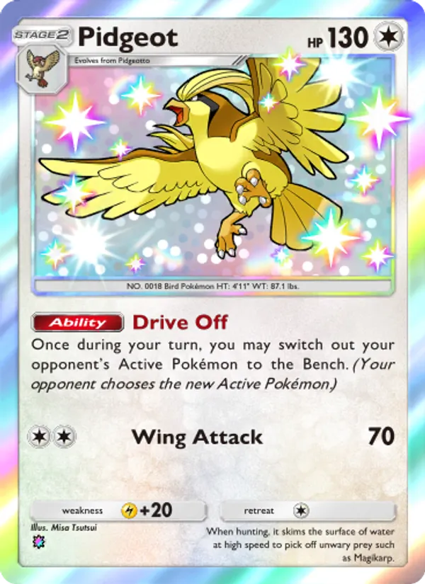 Pidgeot — Extradimensional Crisis #097 (Pokémon TCG card)