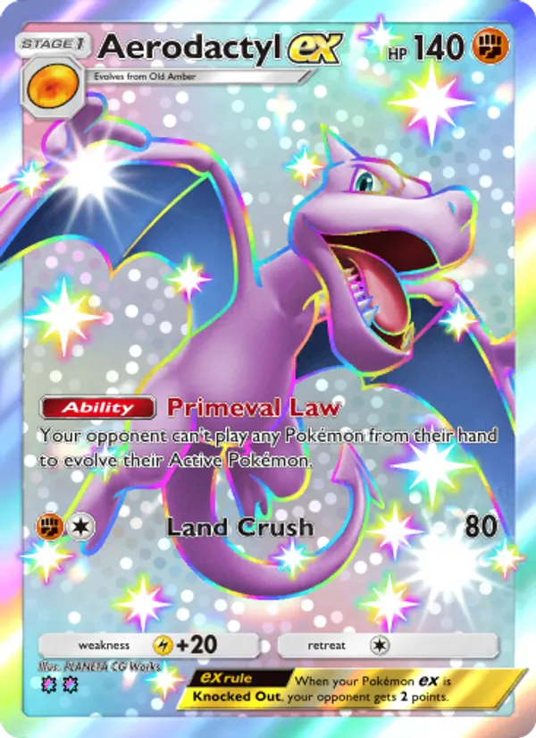 Aerodactyl ex — Extradimensional Crisis #101 (Pokémon TCG card)