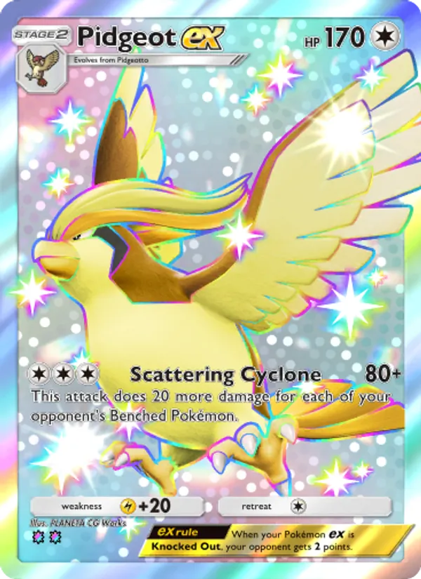 Pidgeot ex — Extradimensional Crisis #102 (Pokémon TCG card)