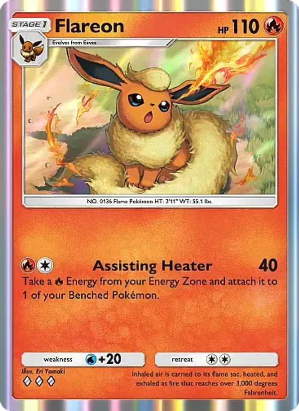 Flareon — Eevee Grove #008 (Pokémon TCG card)