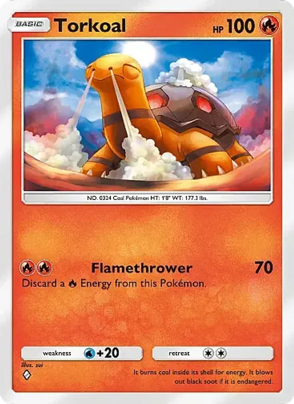 Torkoal — Eevee Grove #010 (Pokémon TCG card)