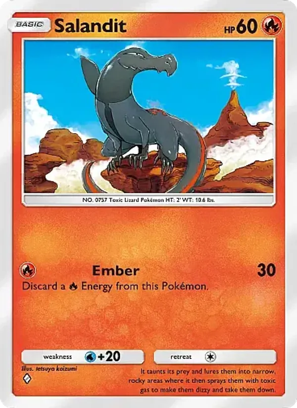 Salandit — Eevee Grove #014 (Pokémon TCG card)