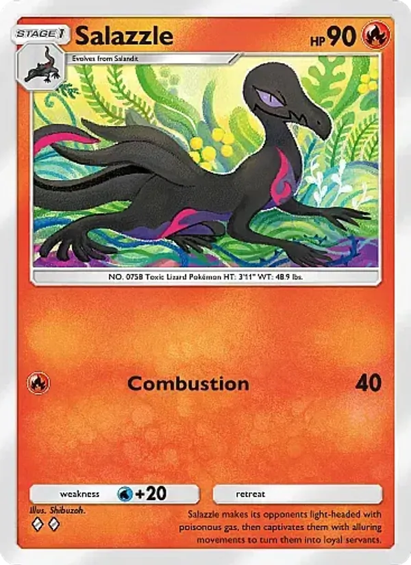 Salazzle — Eevee Grove #015 (Pokémon TCG card)