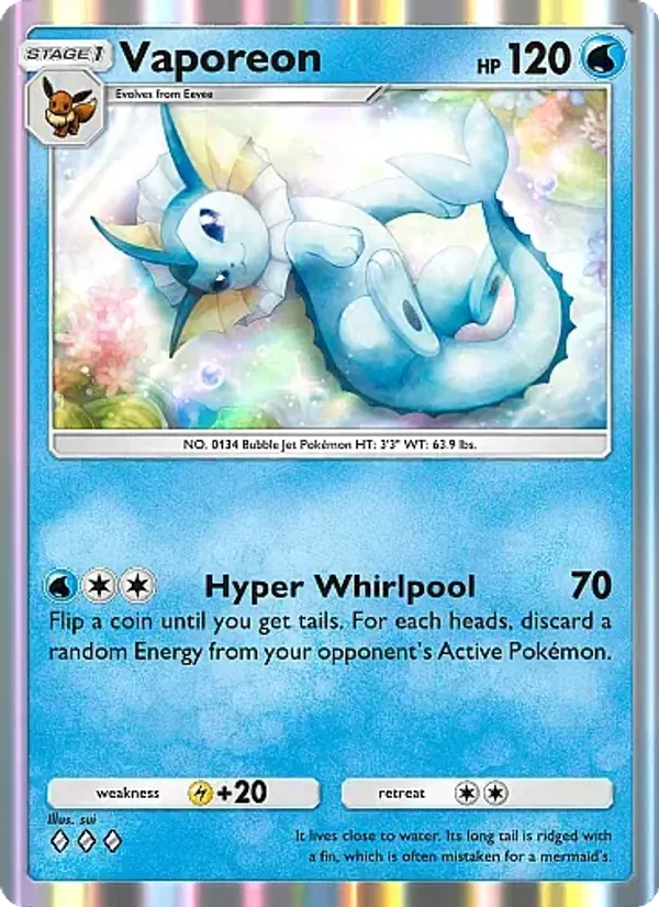 Vaporeon — Eevee Grove #016 (Pokémon TCG card)