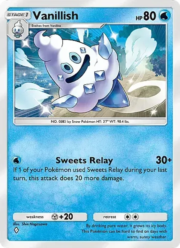Vanillish — Eevee Grove #019 (Pokémon TCG card)